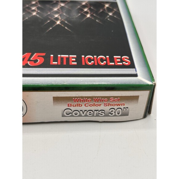 Vintage Holiday Lite 45 Lite Icicles Multicolored Lights Lot Of‎ 2 - Picture 2 of 14